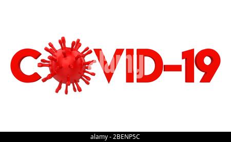 Coronavirus COVID-19 Illustration Banque D'Images