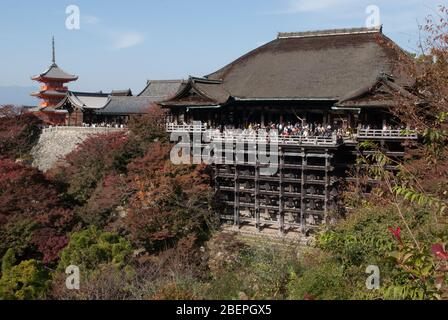 Temple Kiyomizu-dera, 1-294 Kiyomizu, Higashiyama-ku, Kyoto, Japon Banque D'Images