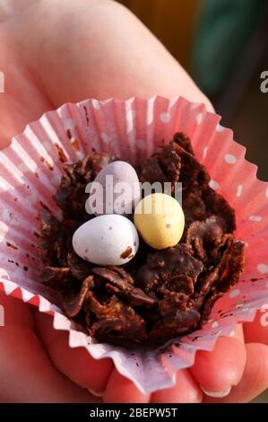 Gâteaux de Pâques au chocolat Banque D'Images