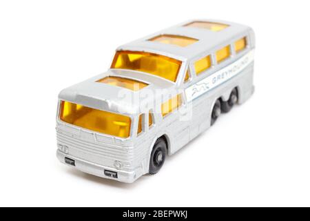 Lesney Products Matboîte modèle jouet voiture 1-75 série n°66 Greyhound Coach Banque D'Images