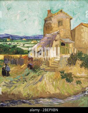 The Old Mill de Van Gogh 1888. The Albright–Knox Art Gallery à New York Banque D'Images