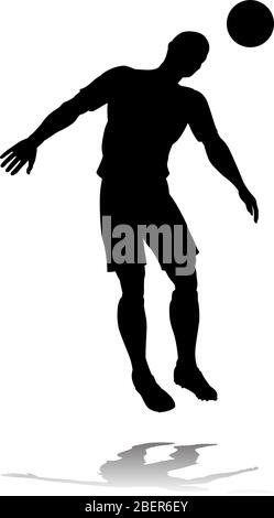 Football Soccer Player Silhouette Illustration de Vecteur