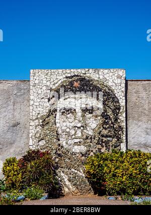 Che Guevara Mosaïque murale, Matanzas, province de Matanzas, Cuba Banque D'Images