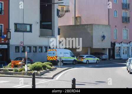 Gare de Bantry Garda, Bantry, West Cork, aire avec espace de copie Banque D'Images