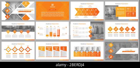 Modèles de présentation, entreprise. Éléments d'infographies pour les modèles de présentation. Illustration de Vecteur