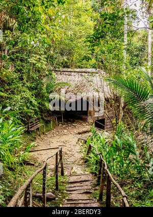 Casa de Fidel, Maison de Fidel Castro, Comandancia de la Plata, Sierra Maestra, province de Granma, Cuba Banque D'Images