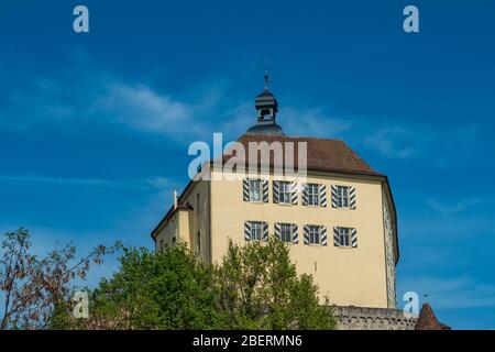 Burg Horneck un magnifique château de Gundelsheim en Allemagne Banque D'Images