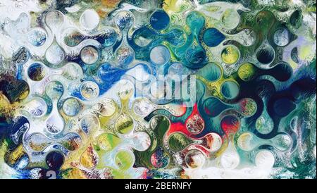 Graphisme géométrique coloré abstrait, texture d'arrière-plan graphique abstrait, Art conceptuel moderne Art.D1Raffiche Banque D'Images