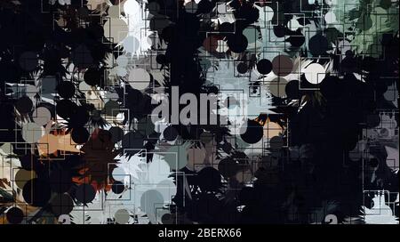 Graphisme géométrique coloré abstrait, texture d'arrière-plan graphique abstrait, Art conceptuel moderne Art.D1Raffiche Banque D'Images