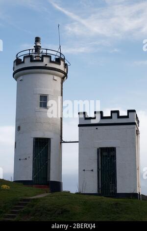 Phare d'Elie Ness à Fife, Écosse. Banque D'Images