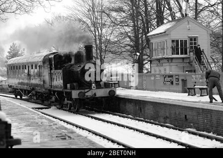 '1450' avec un train auto Arley - Highley à Arley. Banque D'Images