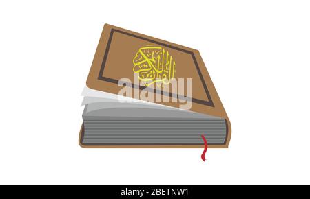 Koran al Kareem dans illustrateur vectoriel, la Sainte icône de vecteur quran. Illustration de Vecteur