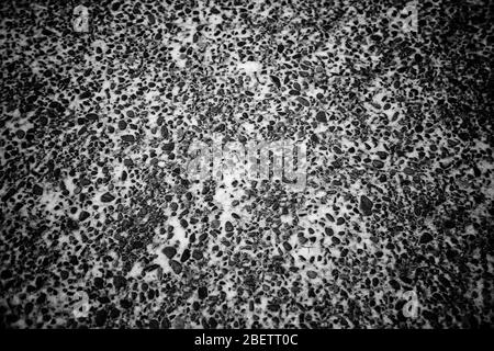 Plancher urbain enneigé avec glace, hiver et danger Banque D'Images