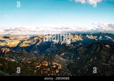 Vue de l'hôtel Mirador, Copper Canyon Banque D'Images