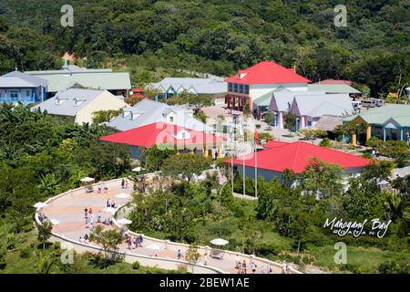 Mohogany Bay Cruise Center, île de Roatan, Honduras, Amérique centrale Banque D'Images