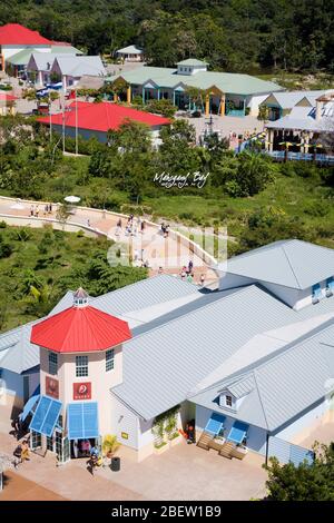 Mohogany Bay Cruise Center, île de Roatan, Honduras, Amérique centrale Banque D'Images