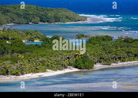 Plage de Mohogany, île de Roatan, Honduras, Amérique centrale Banque D'Images