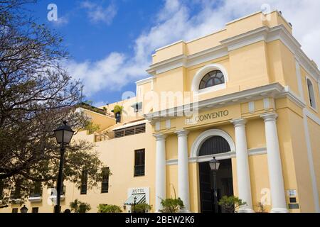 El Convento Hotel dans le Vieux San Juan, île de Porto Rico, États-Unis d'Amérique Banque D'Images