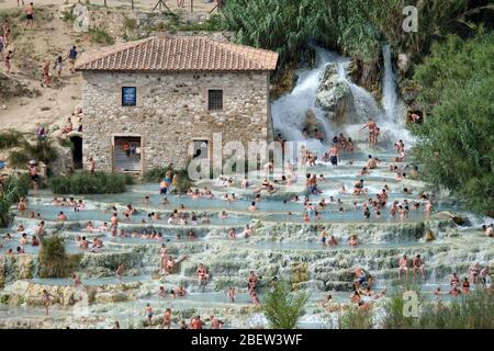 THERME SATURNIA . MANCIANO Banque D'Images