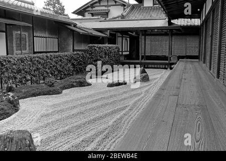 Sous-temple de Zuiho-in, jardin à l'intérieur du complexe du monastère de Daitokuji à Kyoto, au Japon. Banque D'Images