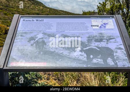 Maui, HI, États-Unis - 24 août 2019 : le sentier du Ranch Wall Banque D'Images