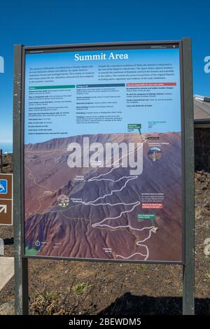 Maui, HI, États-Unis - 24 août 2019 : le sentier Summit District Area Trail Banque D'Images