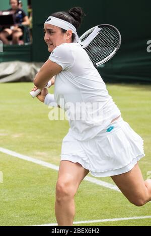 ONS Jabeur à Wimbledon 2019 Banque D'Images