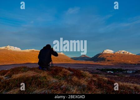 Photographe paysagiste à Coigach, Highland Scotland Banque D'Images