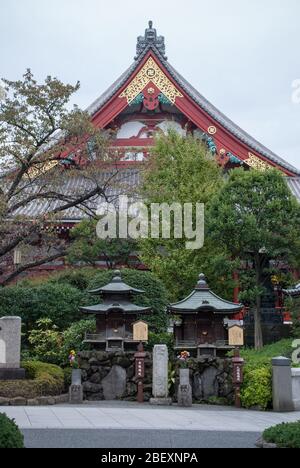 Temple Sensō-ji, 2-3-1 Asakusa, Taitō-ku, Tokyo, Japon. Créé 628 Banque D'Images