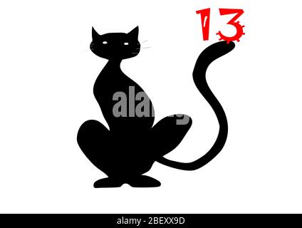 Modèle pour le texte de la date vendredi 13. Halloween. Horreur. Placer pour le texte. Image d'arrière-plan. Placer pour le texte. Date du calendrier. Affiche. Livret. Pro Illustration de Vecteur