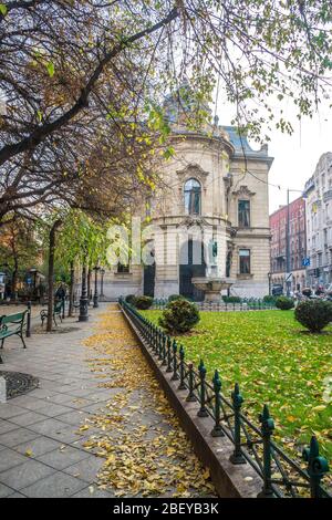 Budapest, Hongrie - 10 novembre 2018 : Bibliothèque métropolitaine Ervin Szabo Banque D'Images