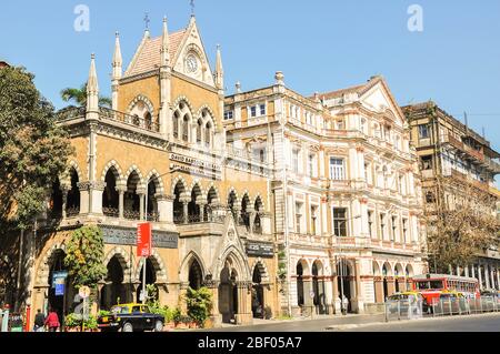 Mumbai, Inde-MARS 04,2013 : Bibliothèque David Sassoon, monument architectural DE LA VILLE DE MUMBAY Banque D'Images