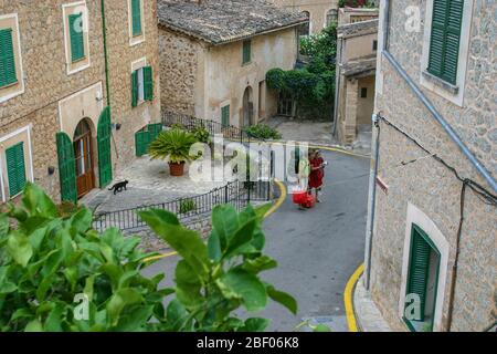 Paysage créatif des routards Deia, Majorque Banque D'Images