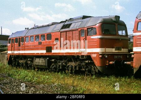 Moteur Cottbus versé en 1990 Banque D'Images