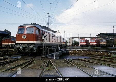 Moteur Cottbus versé en 1990 Banque D'Images