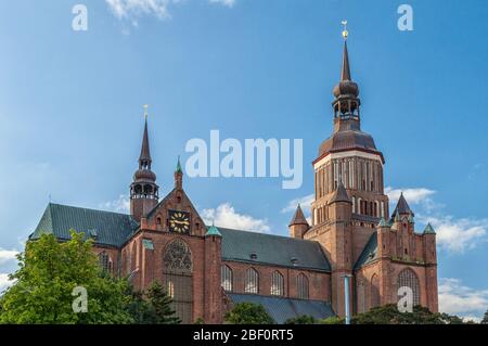 L'église Saint-Marien à Stralsund Banque D'Images