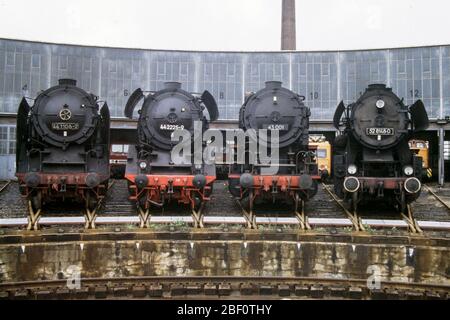 Moteur Cottbus versé en 1990 Banque D'Images