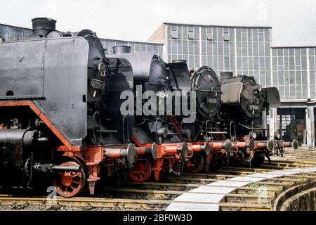 Moteur Cottbus versé en 1990 Banque D'Images