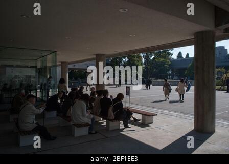 Musée national moderne d'art occidental des années 1950, Ueno Kōen (parc Ueno), Taitō, Tokyo, Japon le Corbusier Kunio Maekawa Junzo Sakakura Takamasa Yoshizaka Banque D'Images