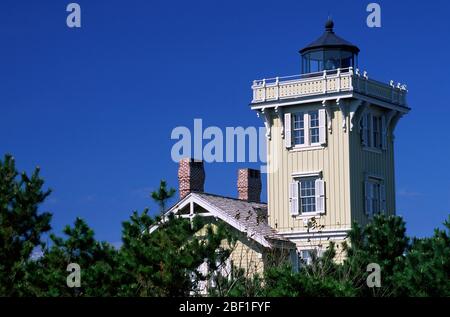 Phare de Hereford Inlet, North Wildwood, New Jersey Banque D'Images