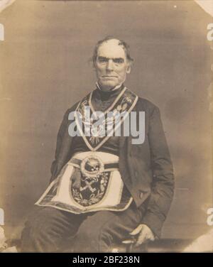 Portrait d'un homme dans une tenue de masonie. Banque D'Images