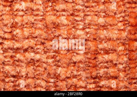 Texture de tissu marron. Fond textile extrêmement gros plan Banque D'Images
