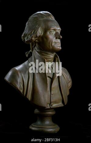 Thomas Jefferson. Thomas Jefferson (1743-1826) était un sujet populaire de portraitistes américains tout au long de sa vie. Banque D'Images