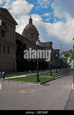 Musée d'architecture des années 1920 de l'Art National de Catalunya (Palau Nacional), Montjuic, Barcelone, Espagne Eugenio Cendoya & Enric Catà Pere Domènech i Roura Banque D'Images