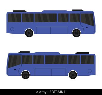 icône de bus illustrée dans le vecteur sur fond blanc Illustration de Vecteur