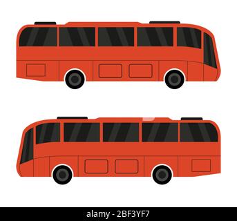 icône de bus illustrée dans le vecteur sur fond blanc Illustration de Vecteur