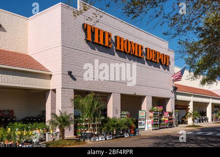 Home Depot à Jacksonville Beach, Floride. (ÉTATS-UNIS) Banque D'Images