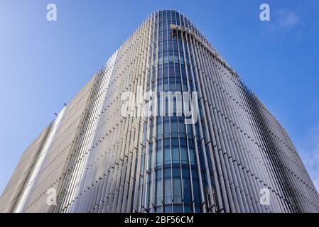 Un des bâtiments du complexe de Guanghua Road SOHO 2 dans le quartier central des affaires de Beijing, qui fait partie du district de Chaoyang à Beijing, en Chine Banque D'Images