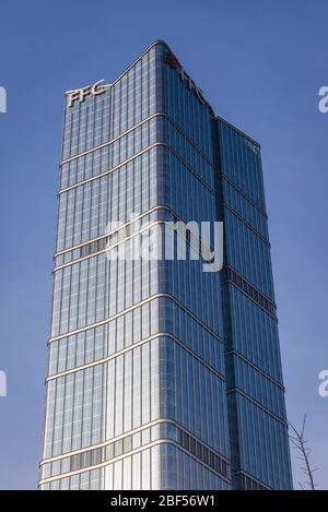 Fortune Financial Center, dans le quartier des affaires central de Beijing, fait partie du district de Chaoyang à Beijing, en Chine Banque D'Images