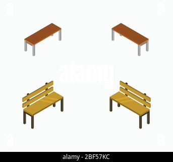 icône de banc illustrée dans vecteur sur fond blanc Illustration de Vecteur